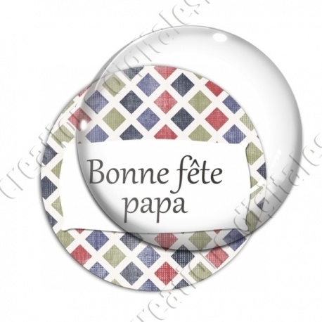 Image digitale - Bonne fête papa - carreaux