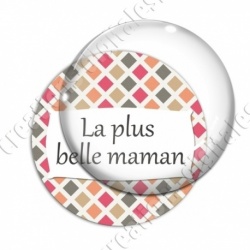 Image digitale - La plus belle maman - Carreaux
