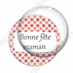 Image digitale - Bonne fête maman - Points