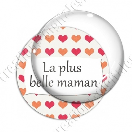 Image digitale - La plus belle maman - Coeurs