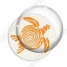Image digitale - Tribal -Tortue orange