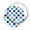 Image digitale - Pois dégradé bleu
