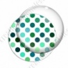 Image digitale - Pois dégradé turquoise