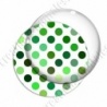 Image digitale - Pois dégradé vert