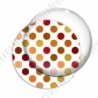 Image digitale - Pois dégradé orange