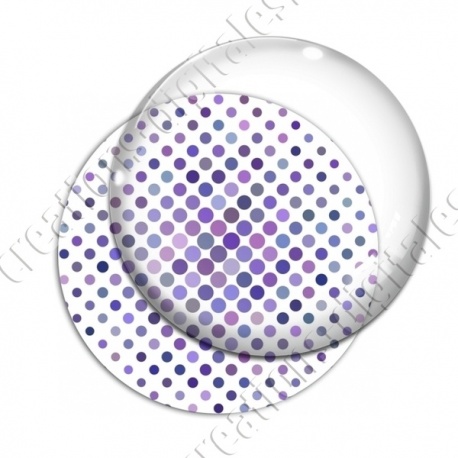 Image digitale - Pois différents tons violet