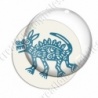 Image digitale - Tribal - Chien turquoise