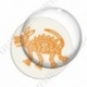 Image digitale - Tribal - Chien orange