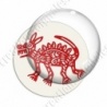 Image digitale - Tribal - Chien rouge