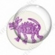 Image digitale - Tribal - Chien violet