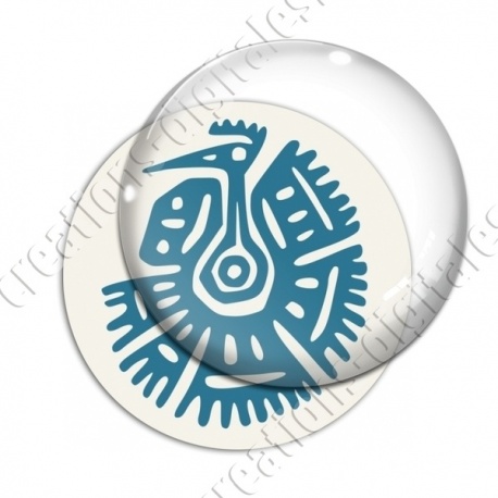 Image digitale - Tribal - Vautour turquoise