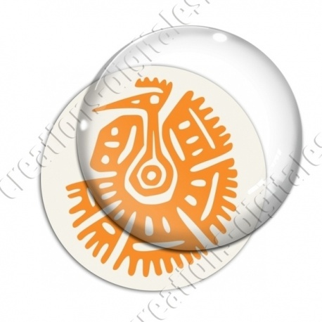 Image digitale - Tribal - Vautour orange