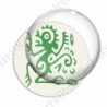 Image digitale - Tribal - Singe à crête vert