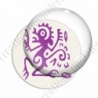 Image digitale - Tribal - Singe à crête violet
