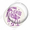 Image digitale - Tribal - Autruche violet