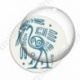 Image digitale - Tribal - Autruche turquoise