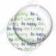 Image digitale - Don' worry Be happy vert et bleu