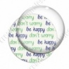 Image digitale - Don' worry Be happy vert et bleu