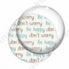 Image digitale - Don' worry Be happy brunt et bleu