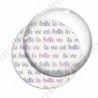 Image digitale - La vie est belle violet et rose