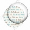 Image digitale - La vie est belle brun et bleu