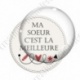 Image digitale - Meilleure soeur - Flèche bouclée