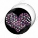Image digitale - Multi-coeurs rose fond noir