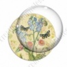 Image digitale - Fleurs et papillons