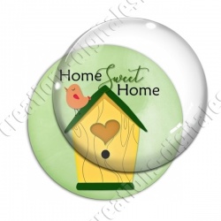 Image digitale - Home sweet home nichoir fond vert