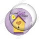 Image digitale - Home sweet home nichoir fond violet
