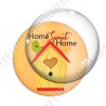Image digitale - Home sweet home nichoir fond orange