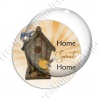 Image digitale - Home sweet home nichoir bois orange
