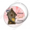 Image digitale - Home sweet home nichoir bois rose