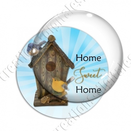 Image digitale - Home sweet home nichoir bois bleu