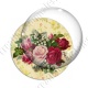 Image digitale - Bouquet de roses fond fleuri