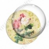 Image digitale - Bouquet de fleurs fond fleuri