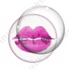 Image digitale - Je t'aime bouche violette