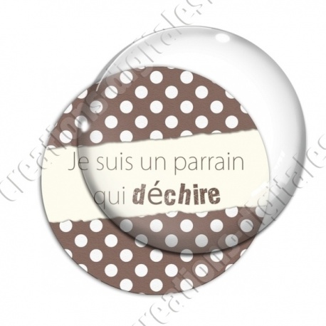 Image digitale - Un parrain qui déchire - Marron