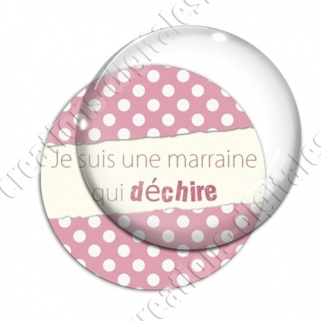Image digitale - Une marraine qui déchire - Rose