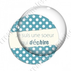 Image digitale - Une soeur qui déchire - Cyan