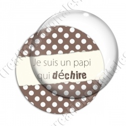 Image digitale - Papi qui déchire - Marron