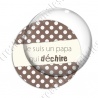 Image digitale - Papa qui déchire - Marron