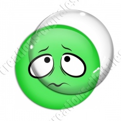 Image digitale - emoji inquiet