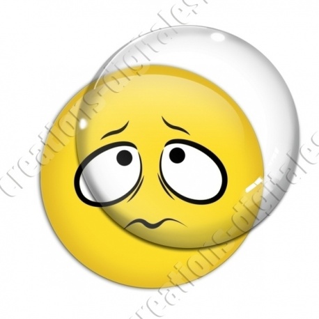 Image digitale - emoji inquiet