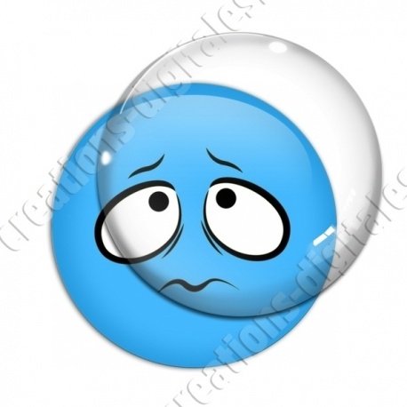 Image digitale - emoji inquiet