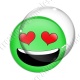 Image digitale - emoji amoureux
