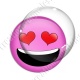 Image digitale - emoji amoureux
