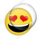 Image digitale - emoji amoureux