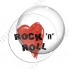 Image digitale - Rock'n'Roll coeur fond blanc