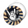 Image digitale - Rock'n'Roll disque, micro et main